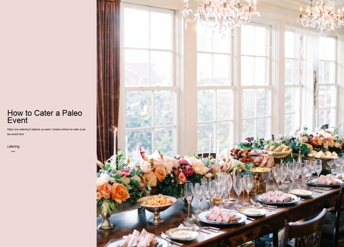 How to Cater a Paleo Event